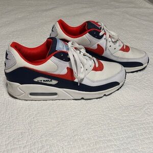 Nike Air Max Men’s White Red Navy Sneakers